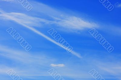 Background of blue sky.