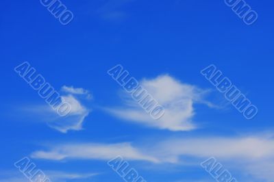 Background of blue sky.