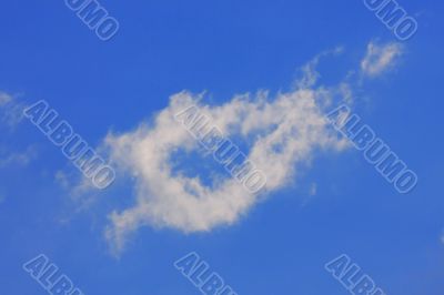 Background of blue sky.