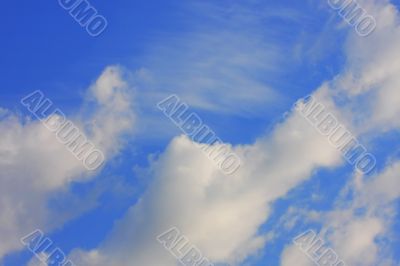 Background of blue sky.