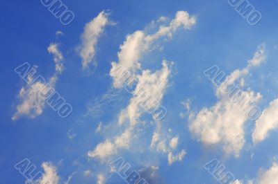 Background of blue sky.