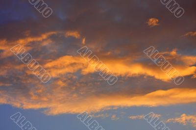 Background of colourful sky.