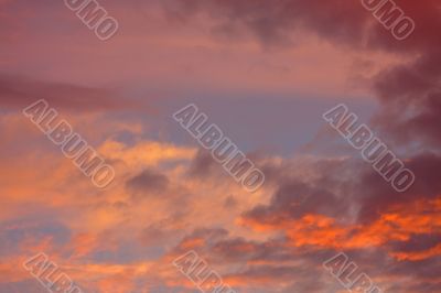 Background of colourful sky.