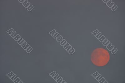 Background of night sky with moon.