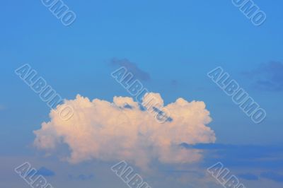 Background of blue sky.