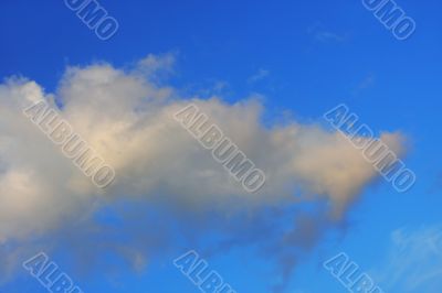 Background of blue sky.