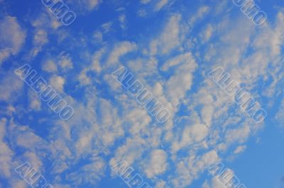 Background of blue sky.