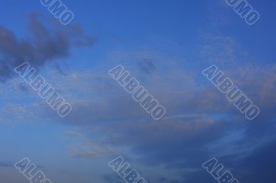 Background of blue sky.