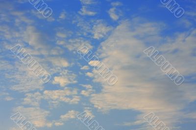 Background of blue sky.