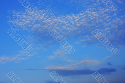 Background of blue sky.