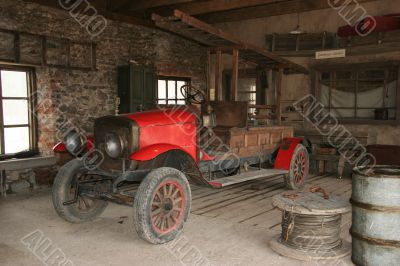 Antique fire-engine