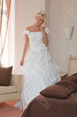 Bride in interior