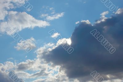 Beautiful autumn cloudscape