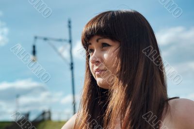 Portrait of beauty girl.