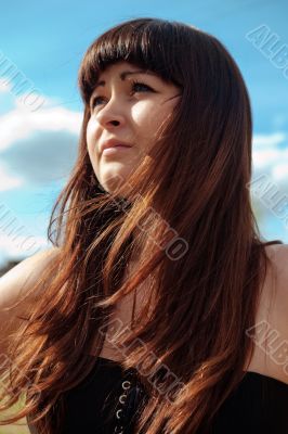 Portrait of beauty girl.