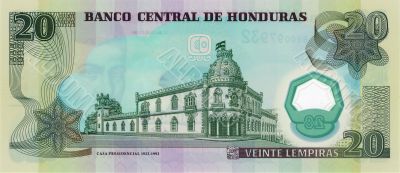 20 lempira bill of Honduras