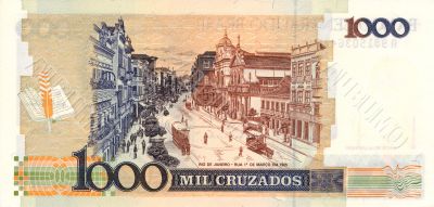 1000 Cruzado banknote