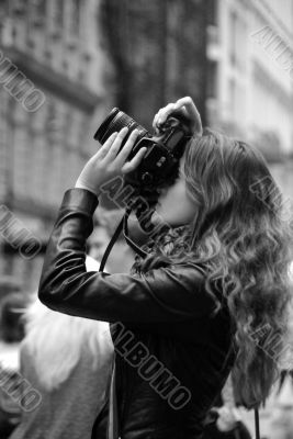 photographer black white