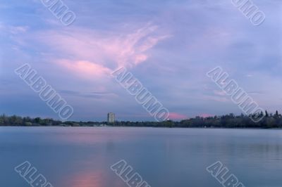 Clouds over Wascana lake
