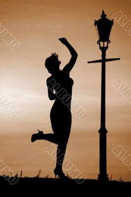 Dance at sunset
