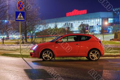 Car at evening