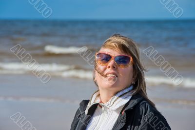Portrait of woman at the sea