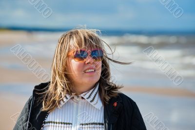 Portrait of woman at the sea