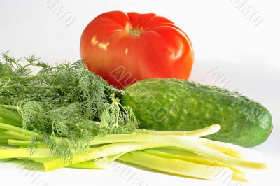  vegetables for a salad 