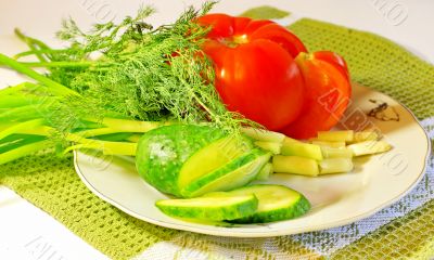  vegetables for a salad 