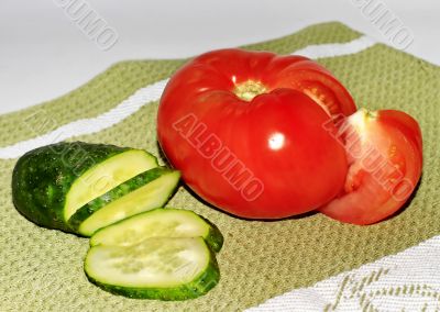 vegetables for a salad 