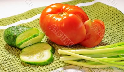 vegetables for a salad 