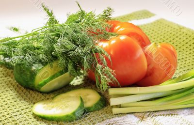  vegetables for a salad 