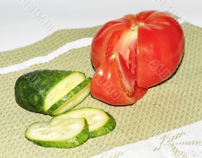 vegetables for a salad 