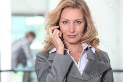 businesswoman talking on the phone