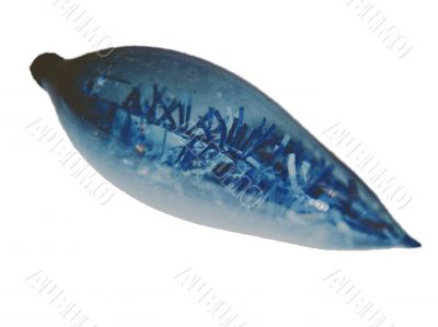 Old bright glass decoration for christmas tree