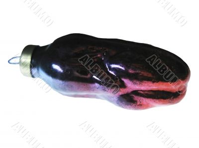 Old bright glass decoration for christmas tree