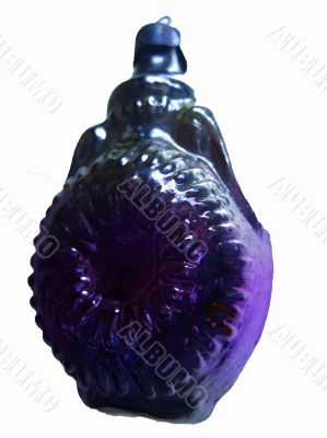 Old bright glass decoration for christmas tree
