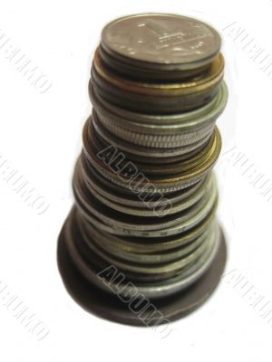 Pillar of coins