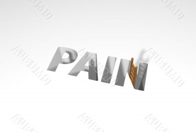 pain with ladder
