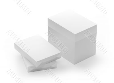 Paper Box isolated on a white.