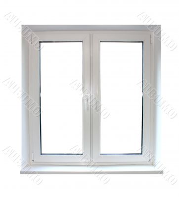 white plastic window