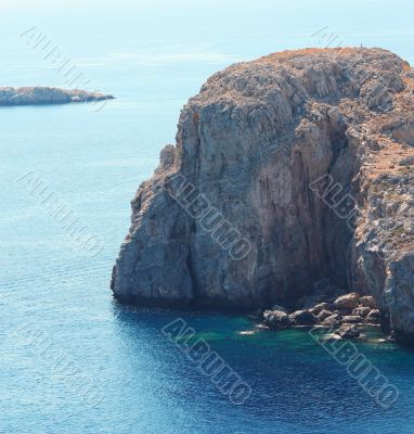View from Acropolis of Lindos