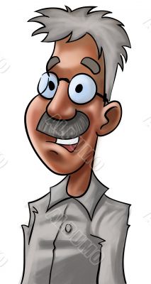 The old and smart scientist