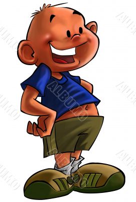 Young boy cartoon