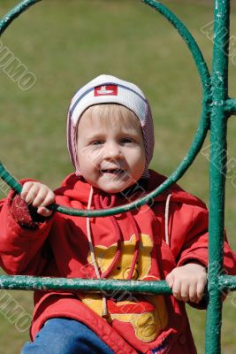 child playing in the park