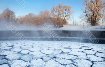 Frosty winter morning