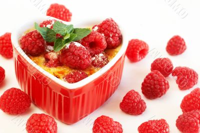 French creme brulee dessert