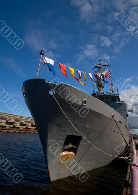 military ship