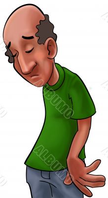 Sad old man