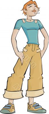 the girl
